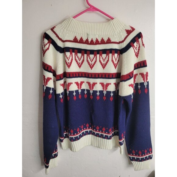 Jcpenny Sweaters - JCPenny Knit Winter Pattern Long Sleeve Sweater Size M